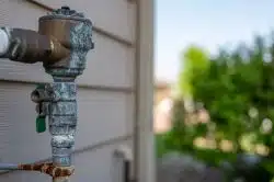close up image of a backflow preventer