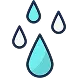 Water droplets icon