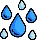 blue water droplets
