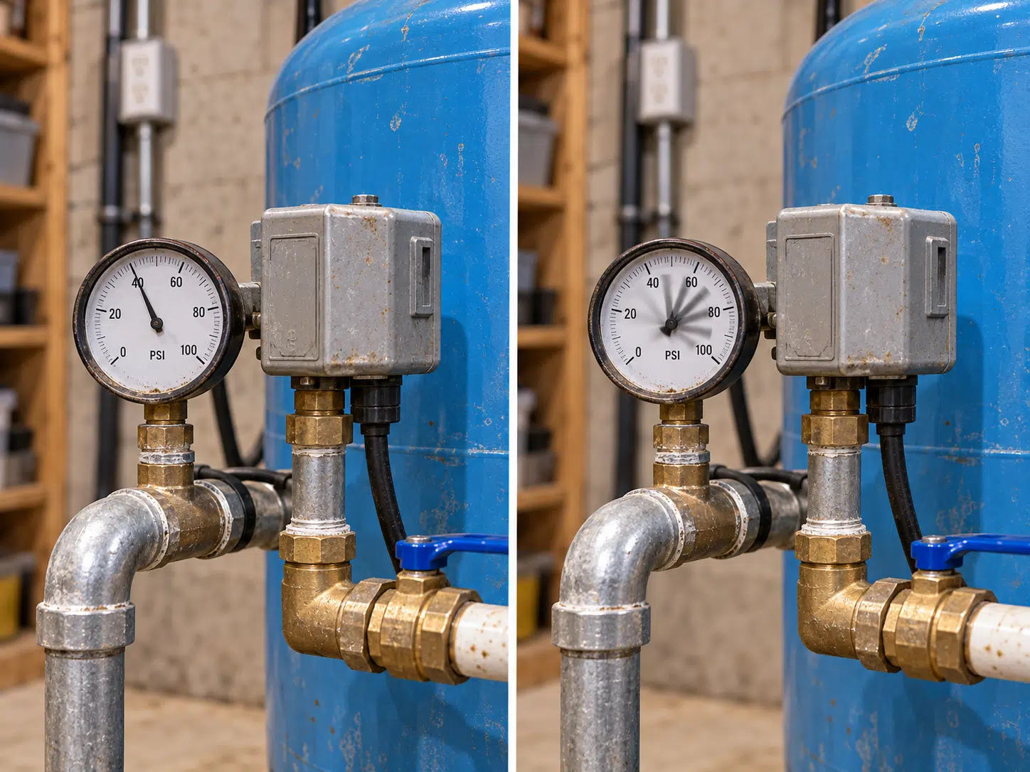 Pressure Gauge Reading and Tank Condition