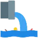 Slow drainage icon