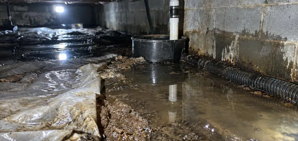 Standing Water in a Crawl Space
