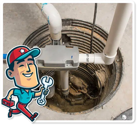 sump pump in the floor