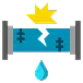 broken pipe icon