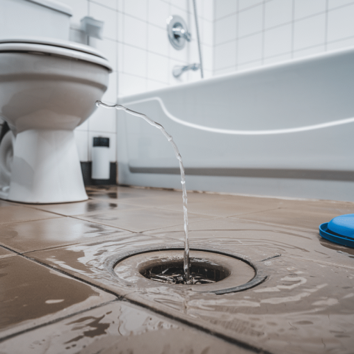 slow drain in a bathroom