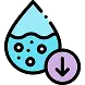 Low water pressure icon