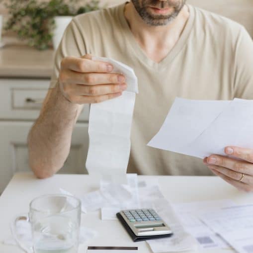 man wondering his spike in water bill