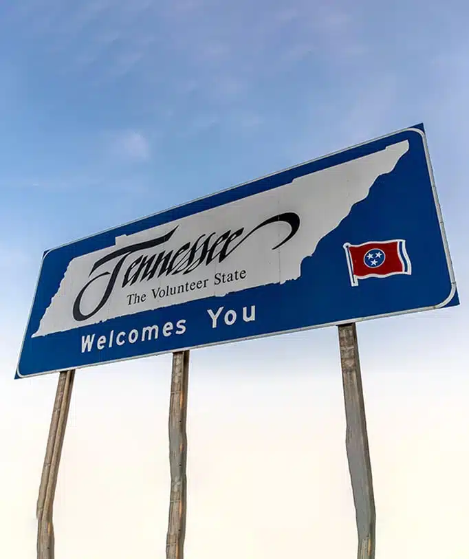 Tennessee welcome sign