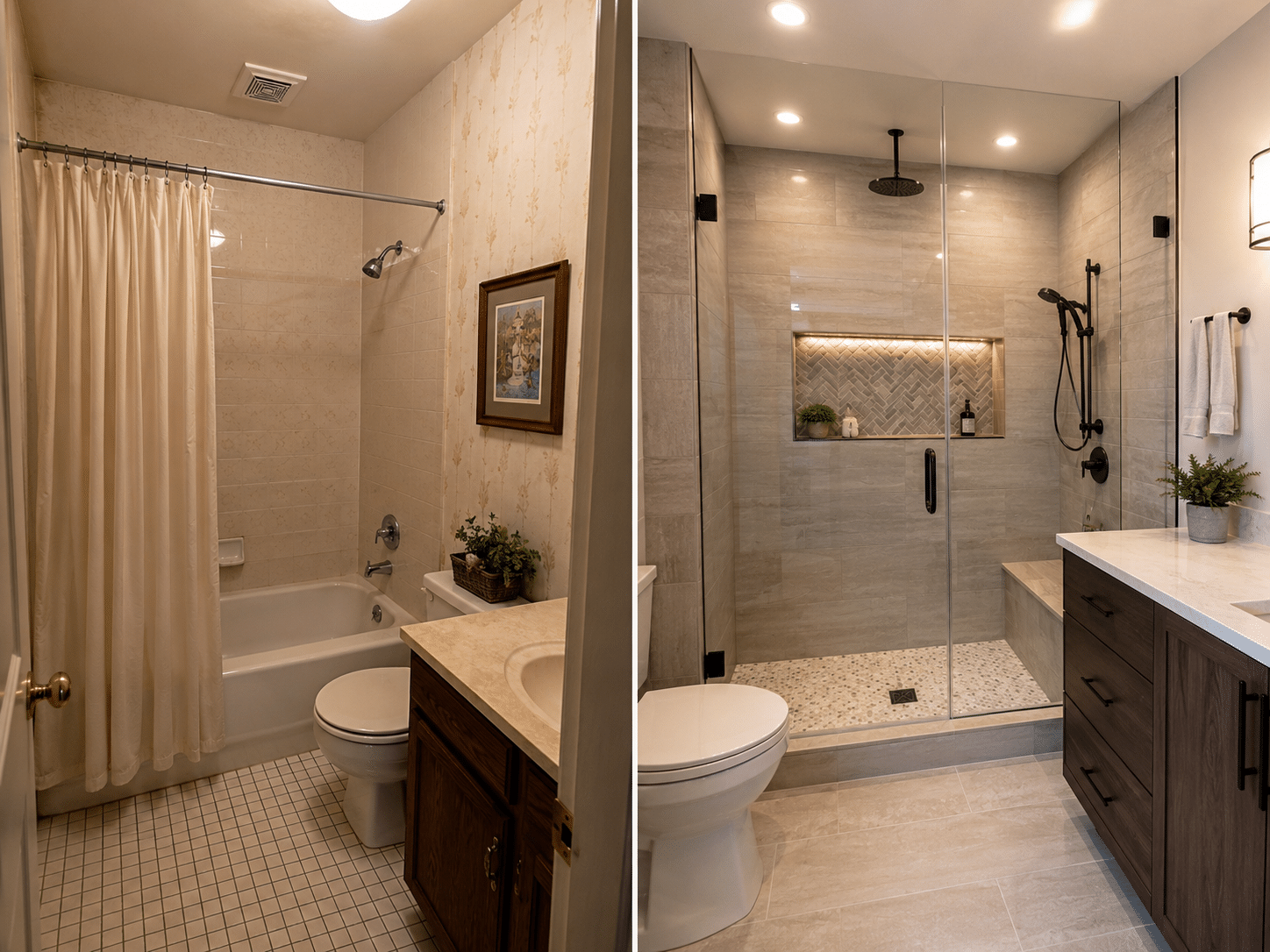 shower or bathtub