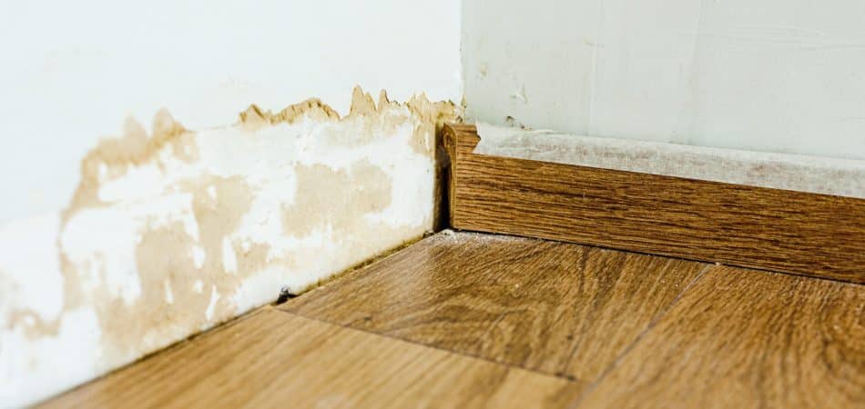 slab leak on corner