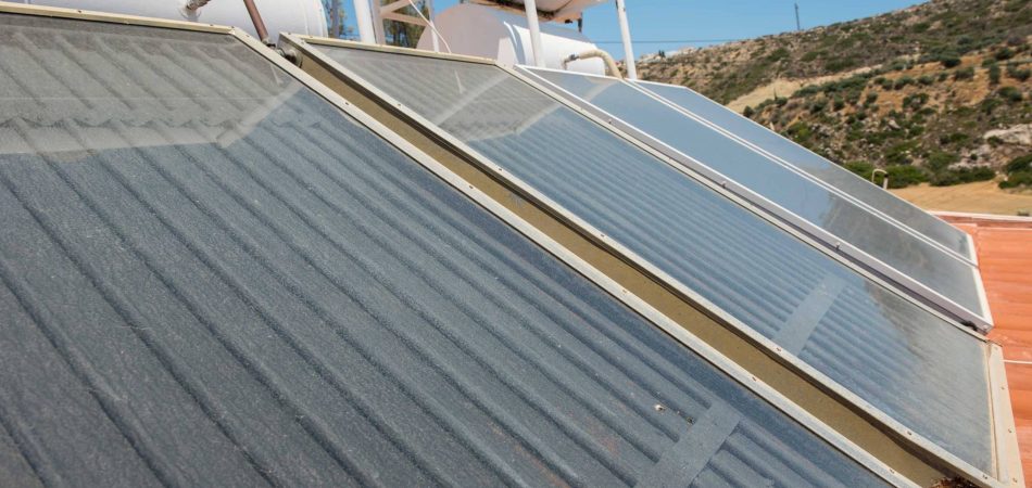solar panel system for hot water