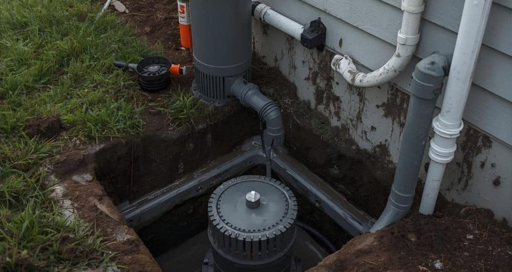 sump pump installation