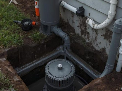 sump pump installation