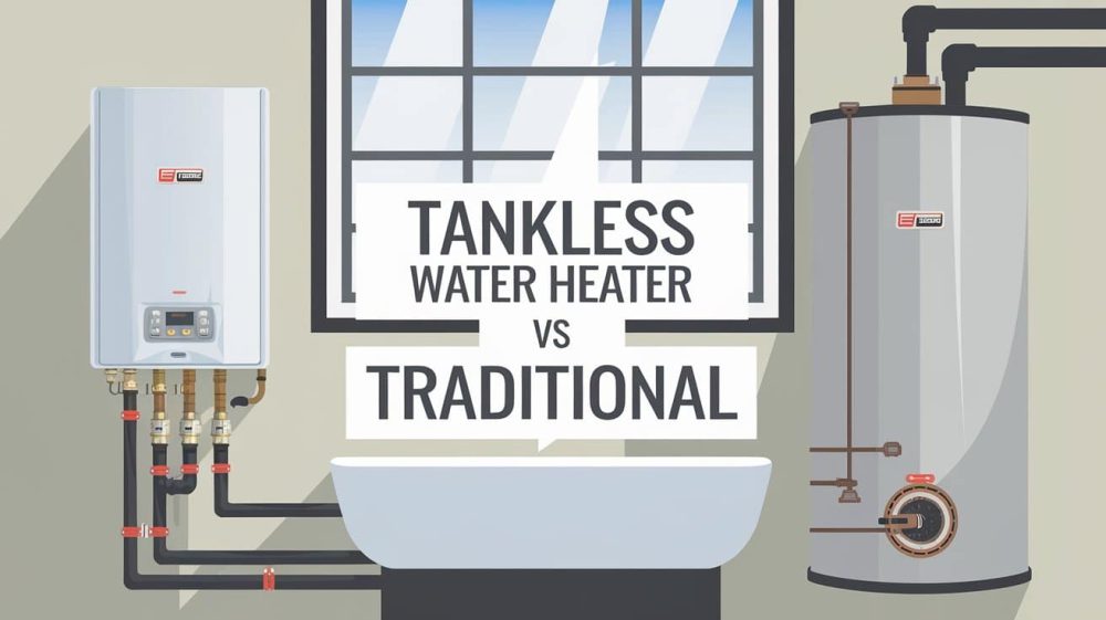 tankless water heater vs traditional