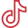 Red TikTok logo icon.