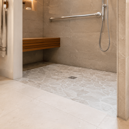 walk-in shower