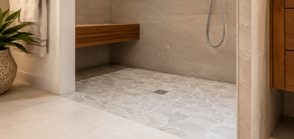 walk-in shower