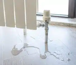 water leaking from heater radiator