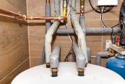 gas pipe setup